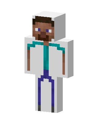 Steve In White Minecraft skin