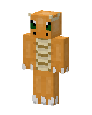Dragonite skin, 3D preview