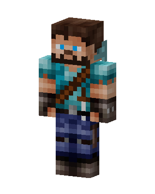 Teal Knight Boy Minecraft skin