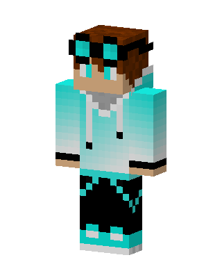 Aqua Goggles Boy Minecraft skin