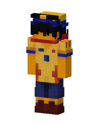 Golden Warrior skin, 3D preview