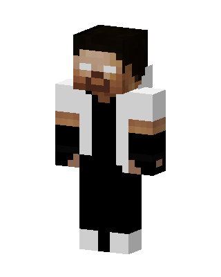 Herobrine Jacket skin, 3D preview
