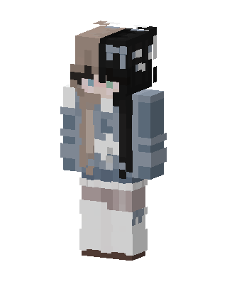 White Anime Girl Minecraft skin