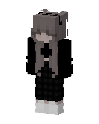Plaid Skirt Girl skin, 3D preview