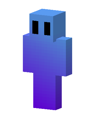 Blue Mob skin, 3D preview