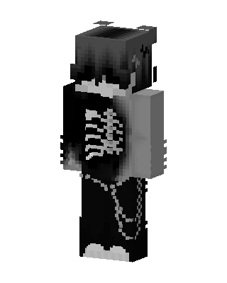 Black Villain Boy skin, 3D preview