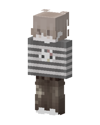 Striped Sweater Boy skin, 3D preview