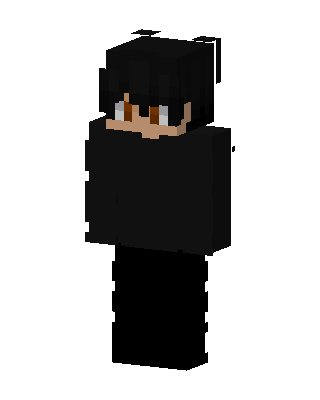Shadow Hoodie Boy skin, 3D preview