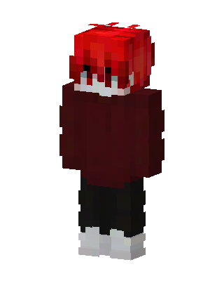 Crimson Hoodie skin, 3D preview
