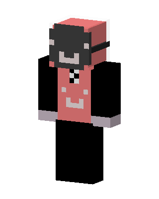 Pink Hoodie Bandit skin, 3D preview