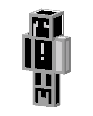 Monochrome Robot skin, 3D preview
