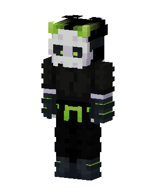 Black Ninja Boy skin, 3D preview