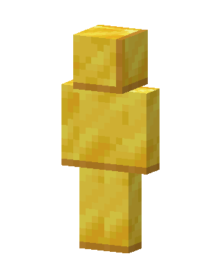 Gold Block skin, 3D preview