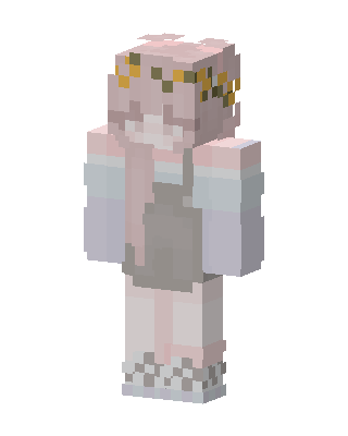 Pastel Flower Girl skin, 3D preview