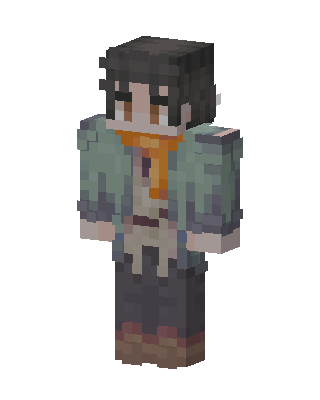 Teal Anime Boy Minecraft skin