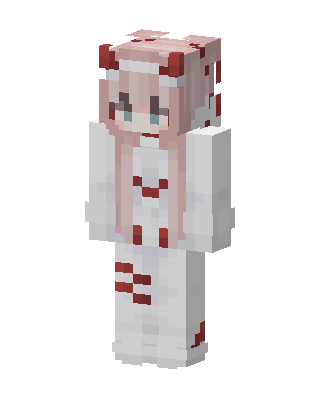 Zero Two skin, 3D preview