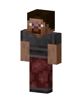 Brown Knight Boy skin, 3D preview