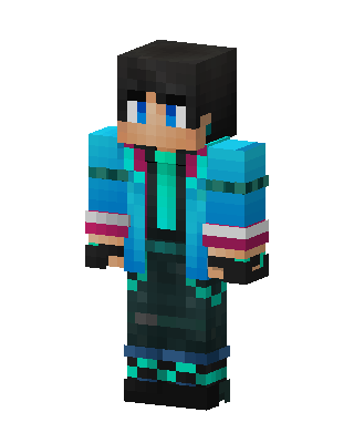 Blue Student Boy Minecraft blue skin