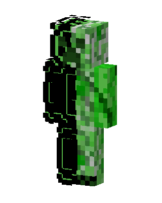 Creeper Split Minecraft creeper skin