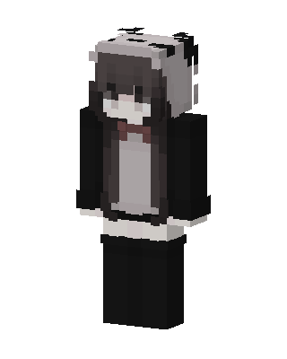 Panda Hoodie Girl Minecraft skin