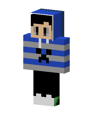 Blue Player Boy skin, 3D preview