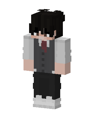 School Uniform Boy skin, 3D preview