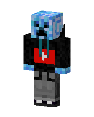 Ice Creeper Hoodie Minecraft skin