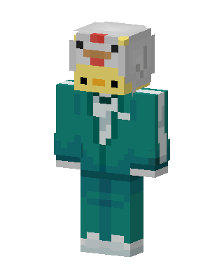 Chicken Tracksuit skin, 3D preview