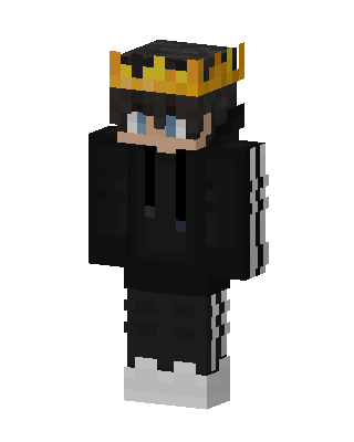 Crowned Hoodie Boy Minecraft skin
