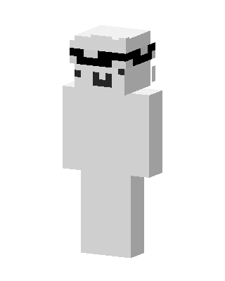 Cool White Cat skin, 3D preview