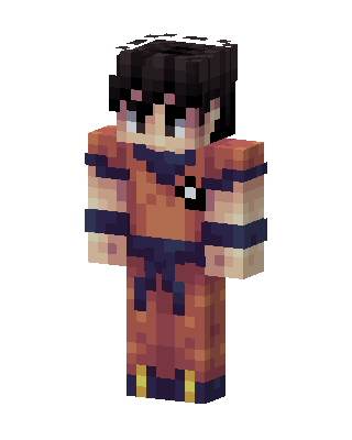 Goku skin, 3D preview