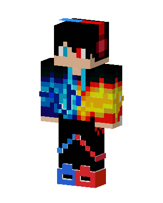 Fire And Ice Minecraft skin
