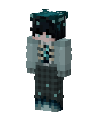 Deep Sculk Warden skin, 3D preview