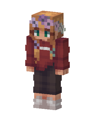 Flower Crown Hoodie skin, 3D preview