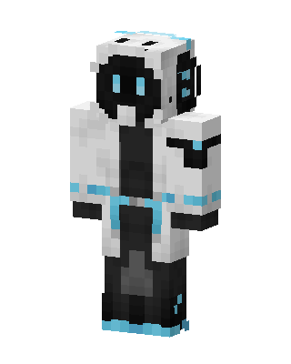 Cyber Hooded Robot skin, 3D preview