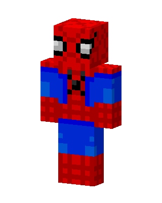 Spider-Man skin, 3D preview