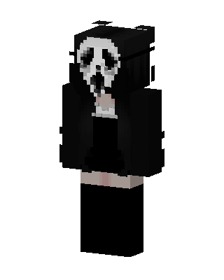 Black Villain Minecraft Halloween skin