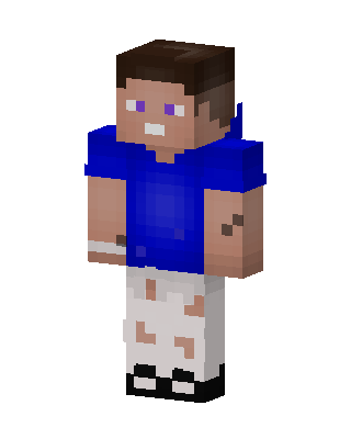 Ragged Steve skin, 3D preview