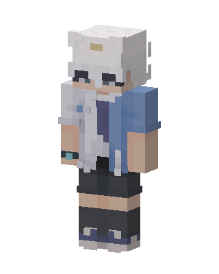 Polar Bear Hoodie skin, 3D preview