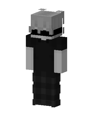 Monochrome Mask skin, 3D preview