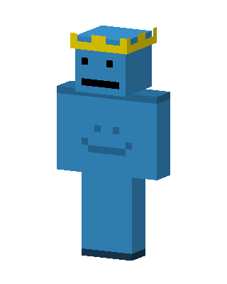 Blue King skin, 3D preview
