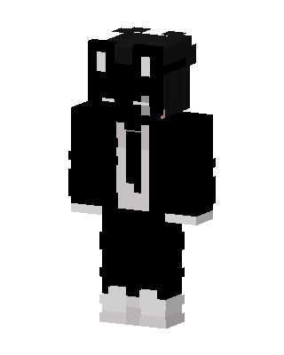 Black Villain Boy skin, 3D preview
