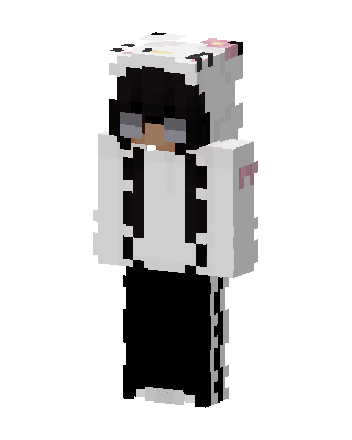 Panda Hoodie Girl Minecraft skin