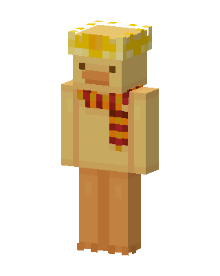 Duck With Scarf skin, 3D preview