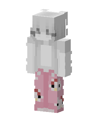 Pink Pajama Girl skin, 3D preview