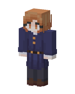 Navy Coat Wanderer skin, 3D preview