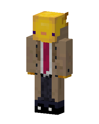 Axolotl Detective skin, 3D preview