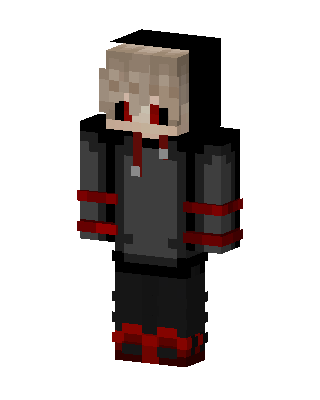 Black Villain Boy Minecraft goth skin