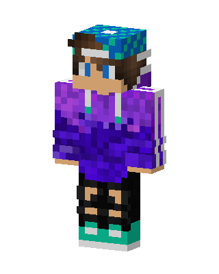 Violet Hoodie skin, 3D preview
