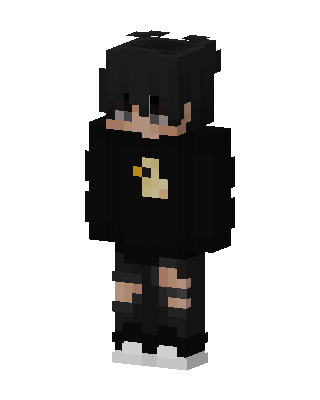Duck Hoodie Boy skin, 3D preview